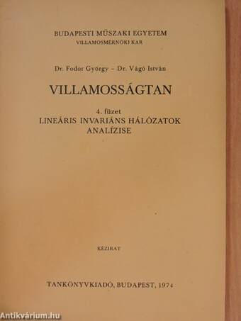 Villamosságtan 4.