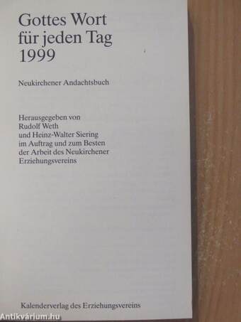 Gottes Wort für jeden Tag 1999