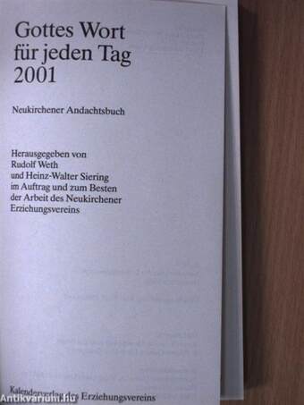 Gottes Wort für jeden Tag 2001