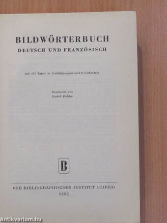 Bildwörterbuch Deutsch und Französisch