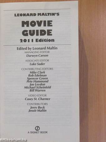 Leonard Maltin's Movie Guide 2011