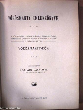 Vörösmarty emlékkönyve