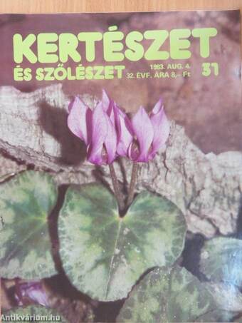 Kertészet és Szőlészet 1983. augusztus 4.