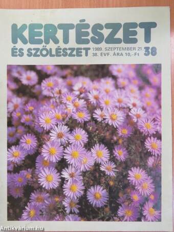 Kertészet és Szőlészet 1989. szeptember 21.