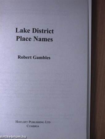 Lake District Place Names