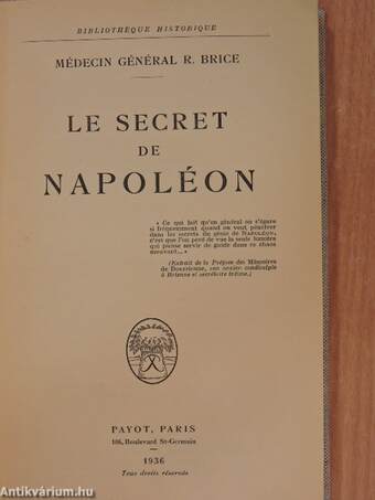 Le Secret de Napoléon