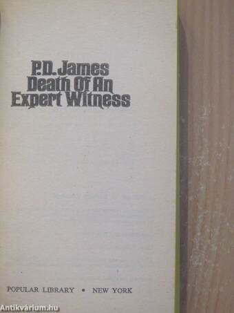 Death Of An Expert Witness