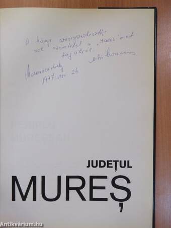 Judetul Mures/Maros megye/The Muresh county (dedikált példány)