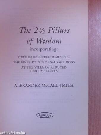 The 2 1/2 Pillars Of Wisdom