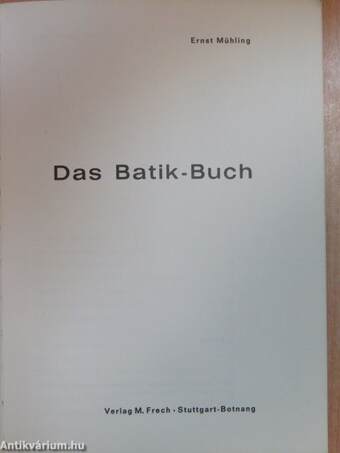 Das Batik-Buch