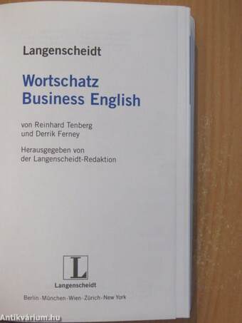 Langenscheidt Wortschatz Business English