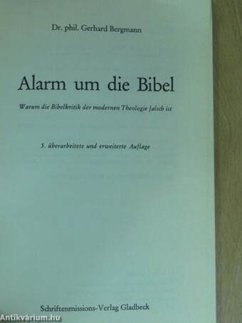 Alarm um die Bibel