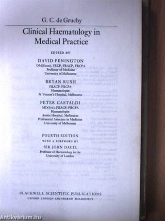 Clinical Haematology in Medical Practice