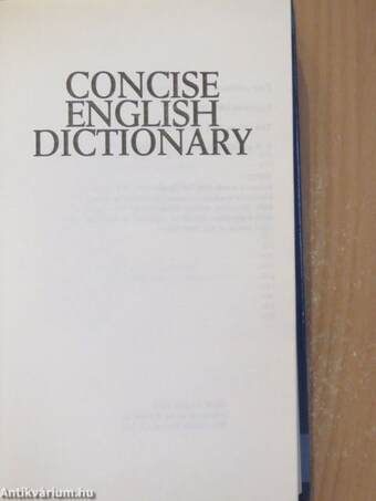 Concise English Dictionary