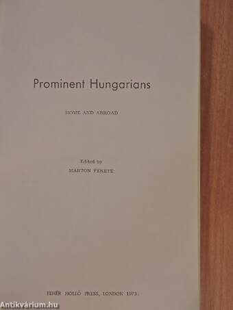 Prominent Hungarians