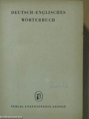 Deutsch-Englisches Wörterbuch