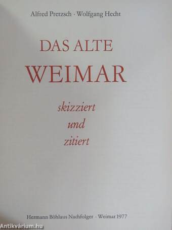 Das alte Weimar