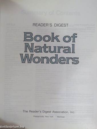 Book of Natural Wonders