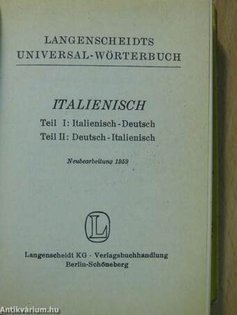 Langenscheidts Universal-Wörterbuch Italienisch