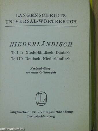 Langenscheidts Universal-Wörterbuch Niederländisch