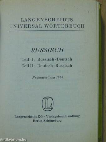 Langenscheidts Universal-Wörterbuch Russisch