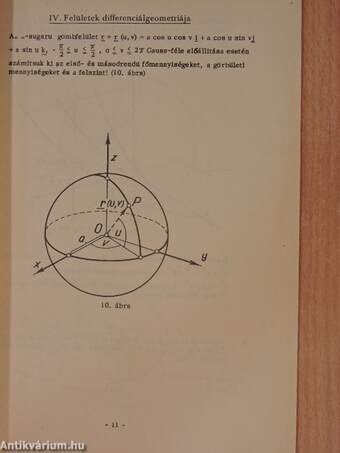 Differenciálgeometriai gyakorlatok