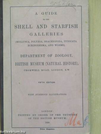A guide to the shell and starfish galleries (mollusca, polyzoa, brachiopoda, tunicata, echinoderma, and worms), department of zoology British Museum (Natural History)