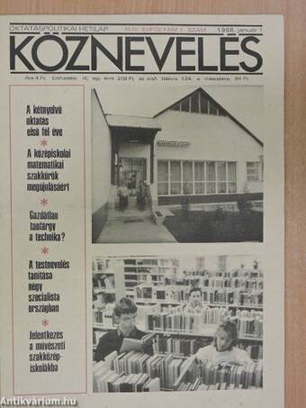 Köznevelés 1988. január-december