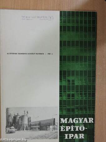 Magyar Építőipar 1987/3.