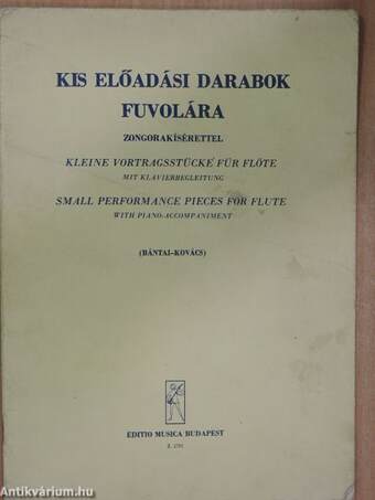 Kis előadási darabok fuvolára