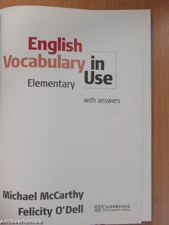 English Vocabulary in Use - Elementary - CD-vel