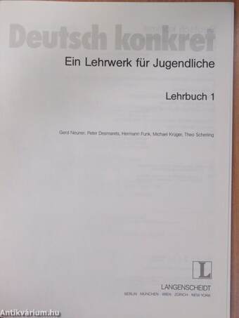 Deutsch konkret - Lehrbuch 1.