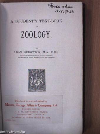 A student's text-book of zoology I-III.