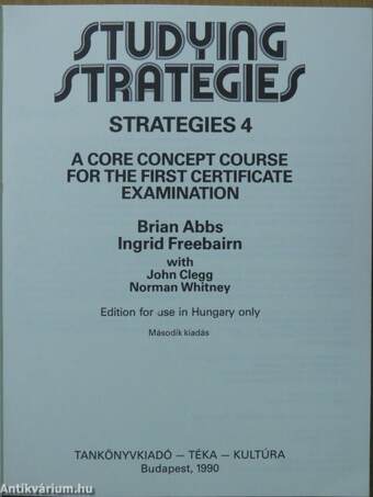 Studying Strategies - Students' Book