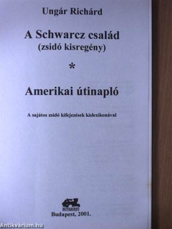 A Schwarz család/Amerikai útinapló