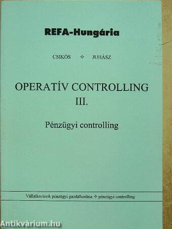 Operatív controlling III.