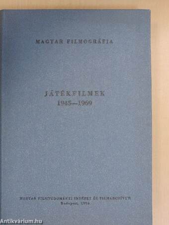 Játékfilmek 1945-1969