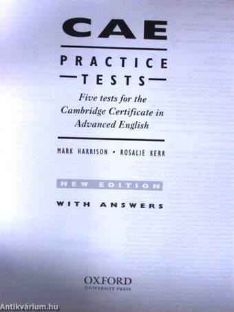 CAE - Practice Tests with Answers