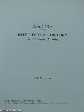 Readings in Intellectual History