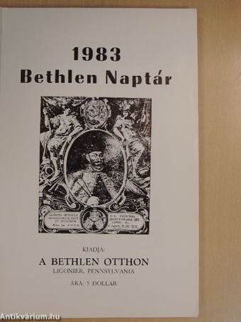 Bethlen naptár 1983