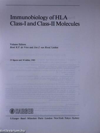 Immunobiology of HLA Class-I and Class-II Molecules