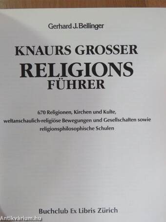 Knaurs Grosser Religions Führer