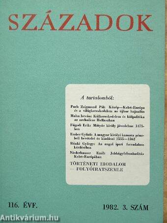 Századok 1982/3.