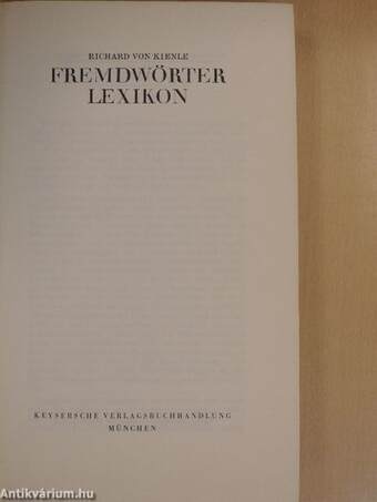 Fremdwörter Lexikon