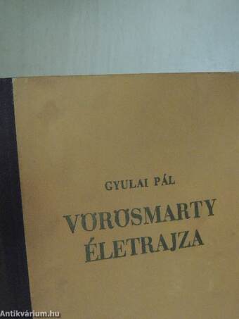 Vörösmarty életrajza