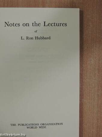 Notes on the Lectures