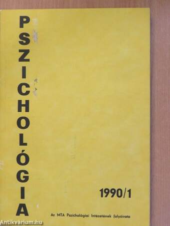 Pszichológia 1990/1.