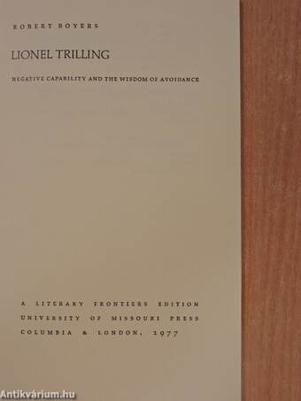 Lionel Trilling