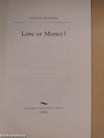 Love or Money?