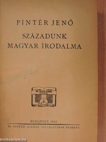 Századunk magyar irodalma I-II.